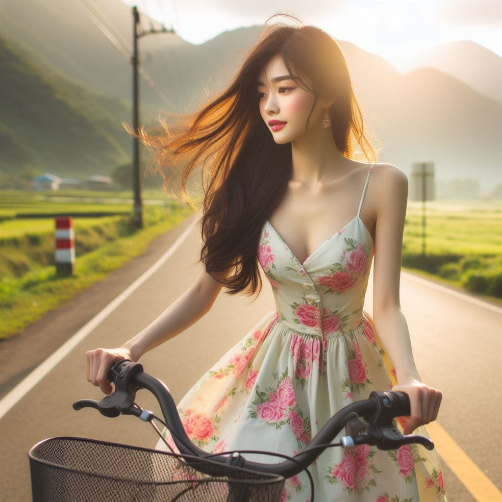 It was fun to ride my bike around the countryside early in the morning.