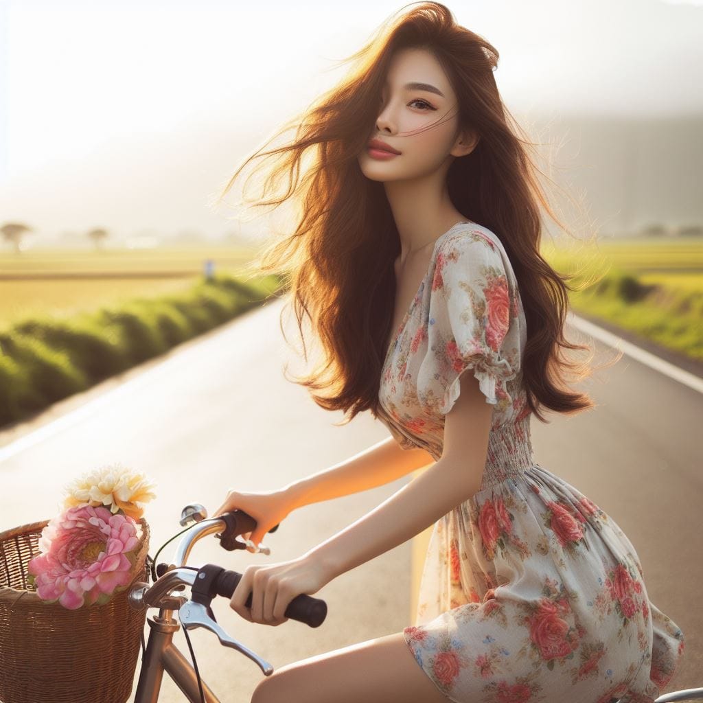 It was fun to ride my bike around the countryside early in the morning.