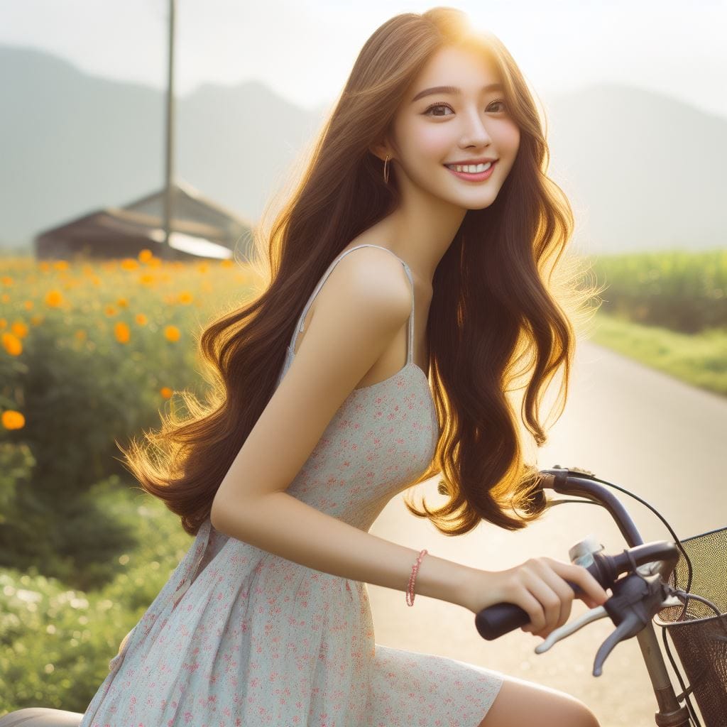 It was fun to ride my bike around the countryside early in the morning.