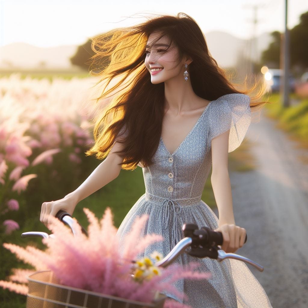 It was fun to ride my bike around the countryside early in the morning.