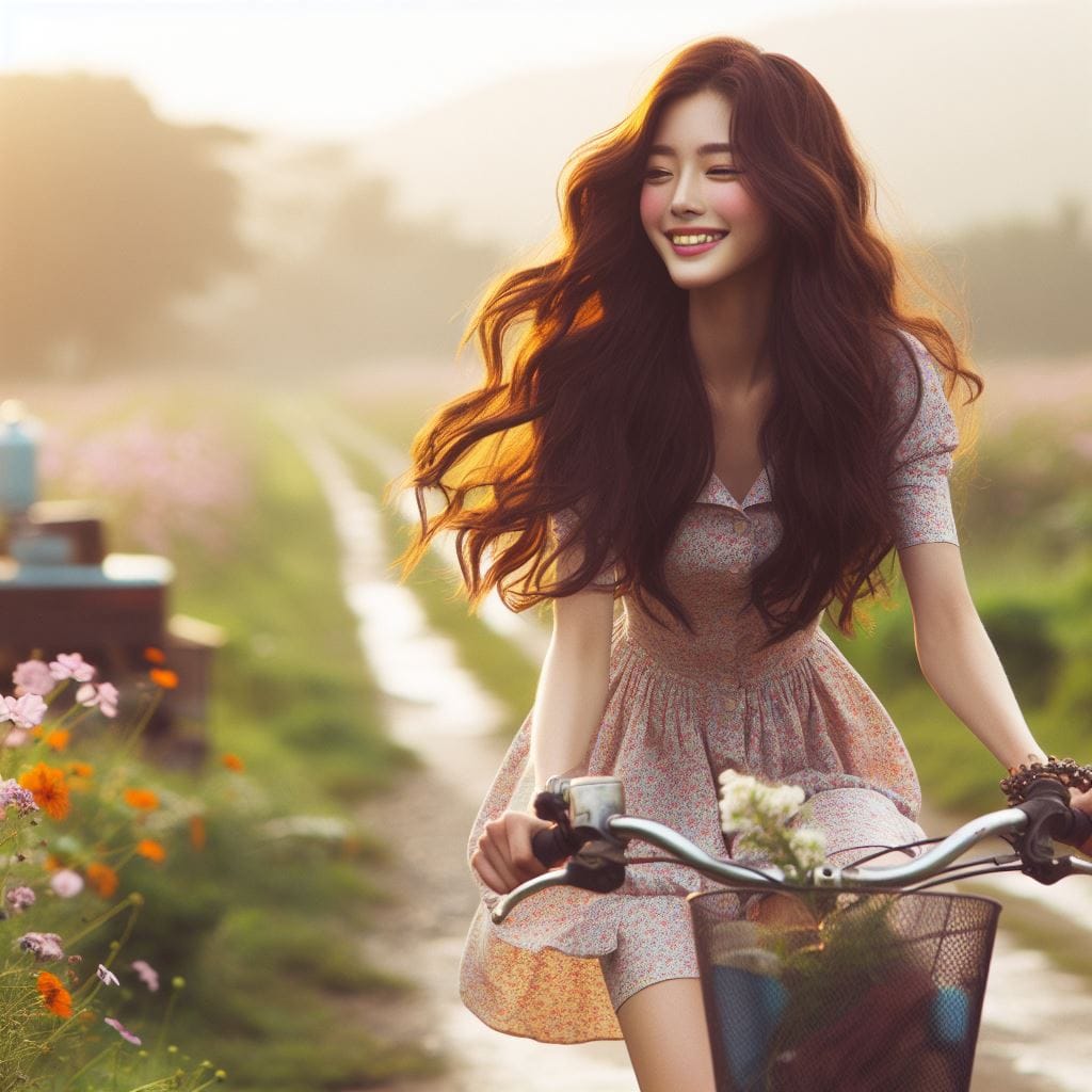 It was fun to ride my bike around the countryside early in the morning.