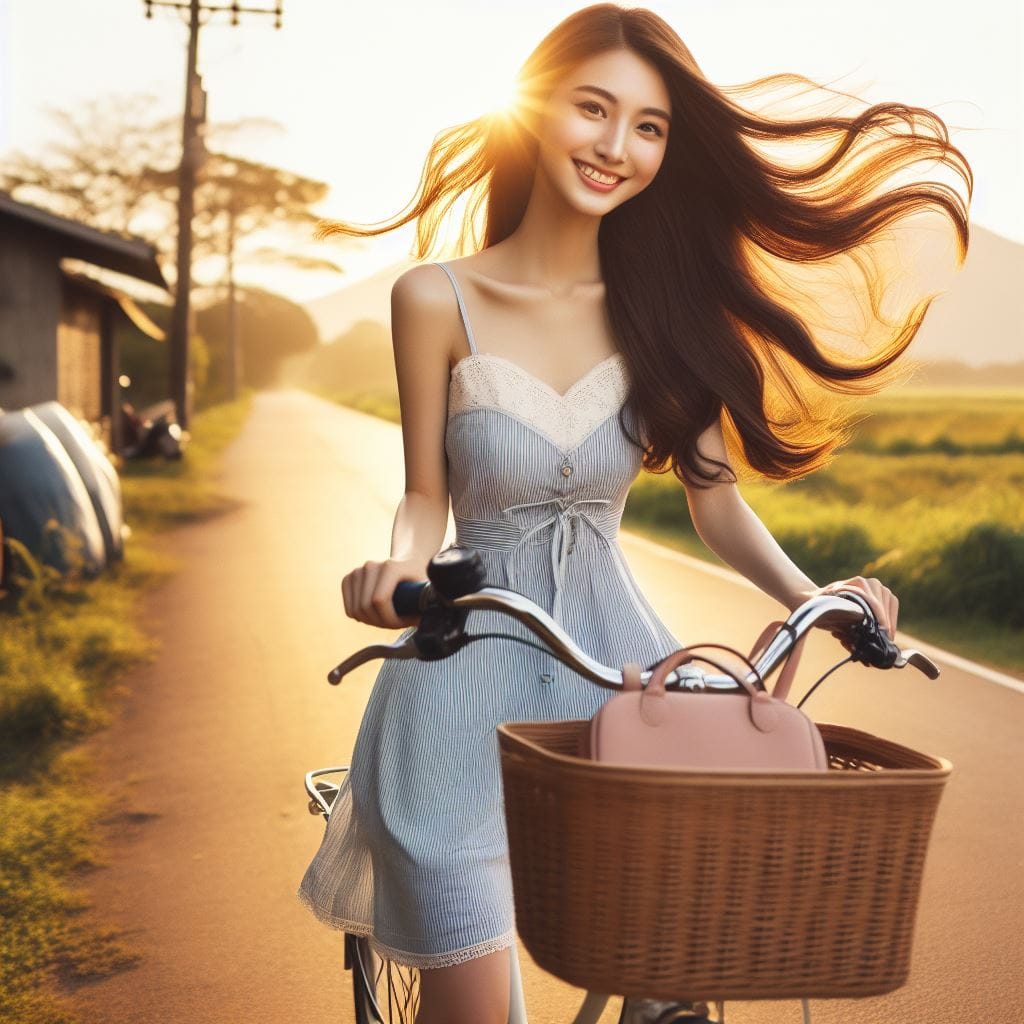 It was fun to ride my bike around the countryside early in the morning.