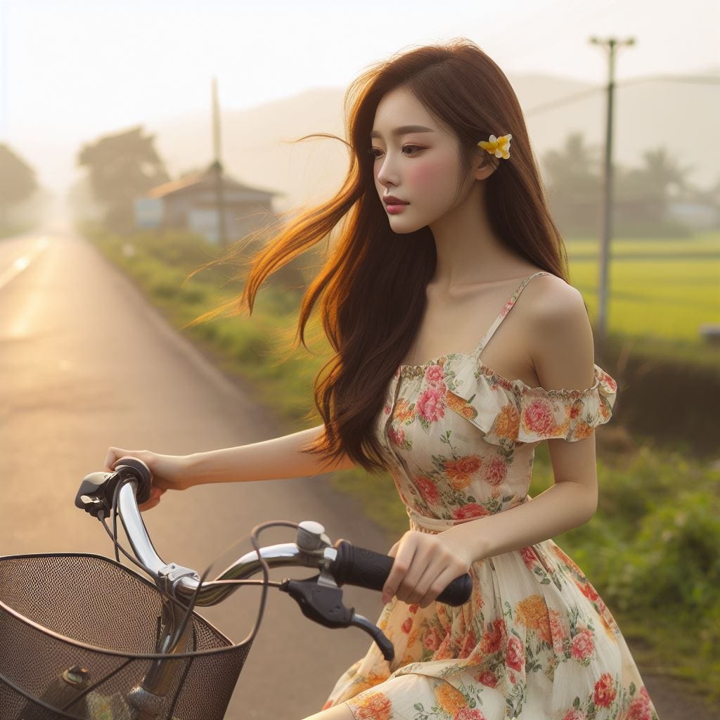 It was fun to ride my bike around the countryside early in the morning.