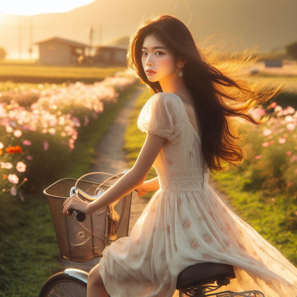 It was fun to ride my bike around the countryside early in the morning.