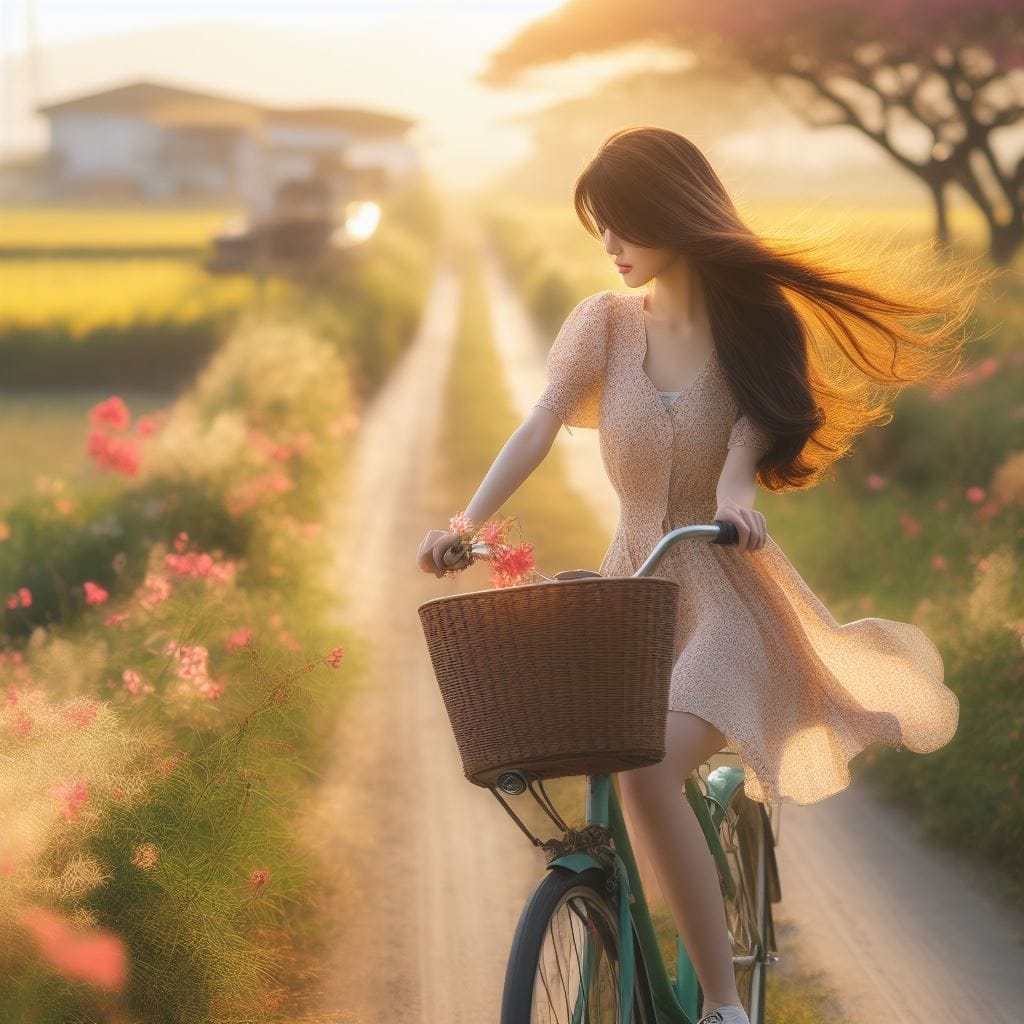 It was fun to ride my bike around the countryside early in the morning.