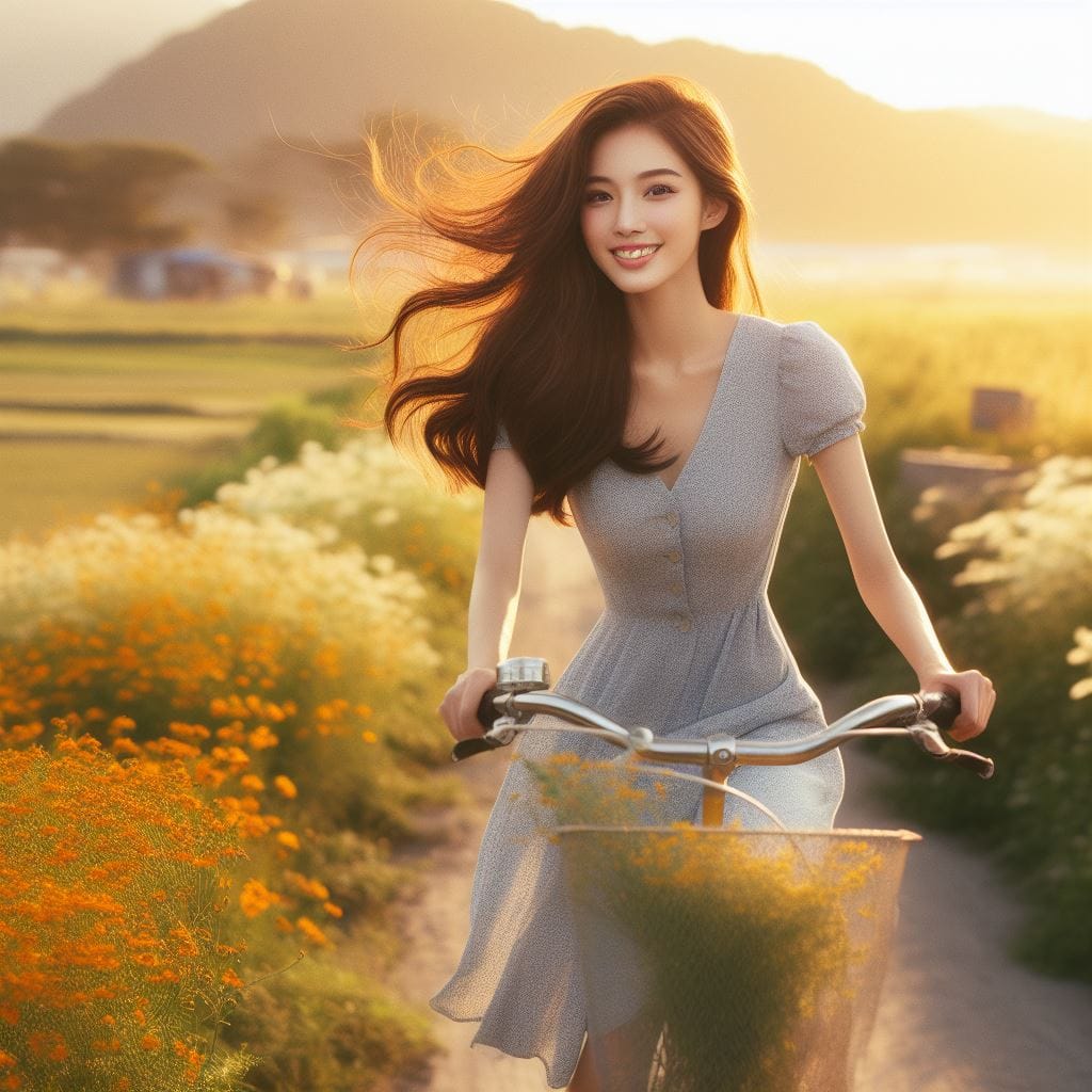 It was fun to ride my bike around the countryside early in the morning.