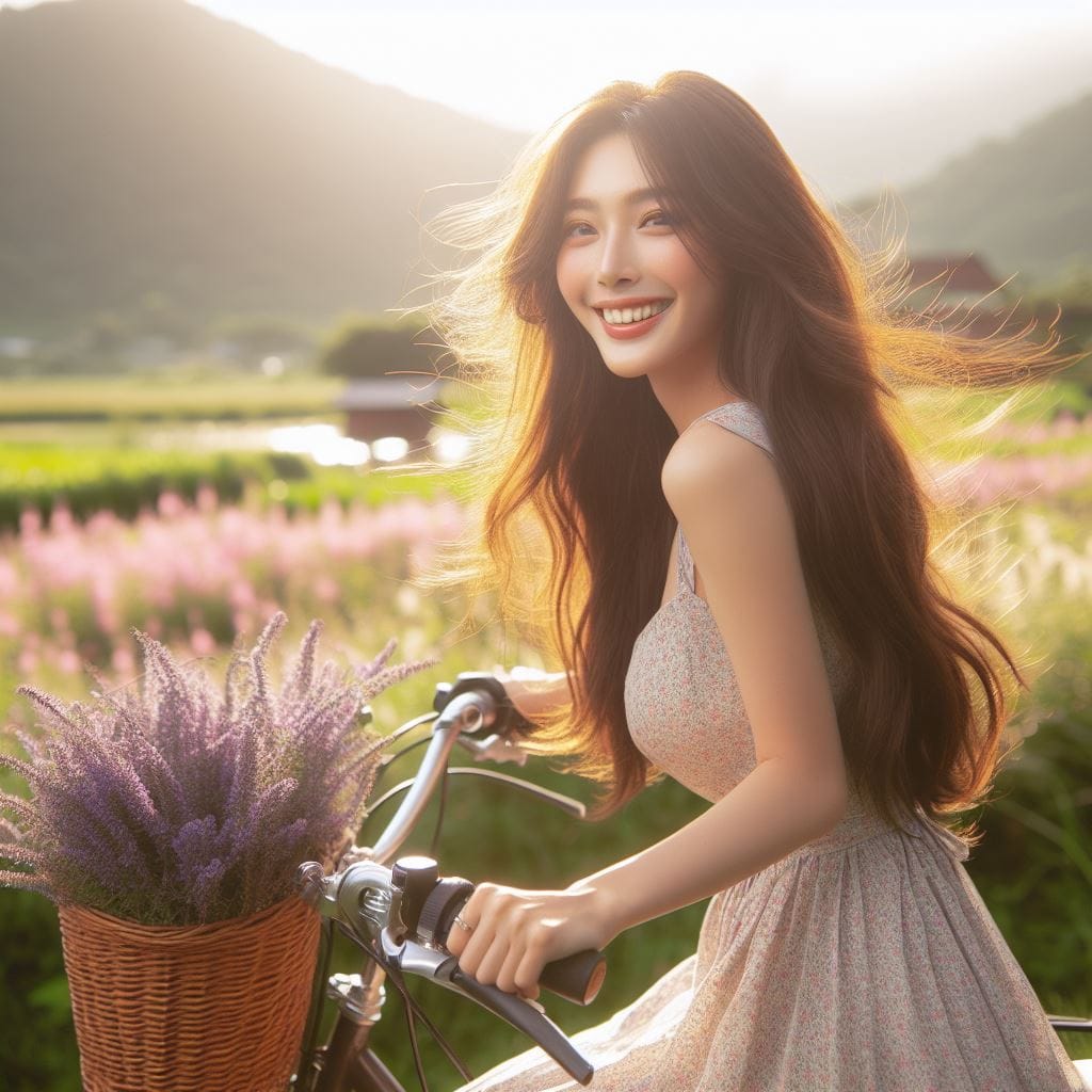 It was fun to ride my bike around the countryside early in the morning.