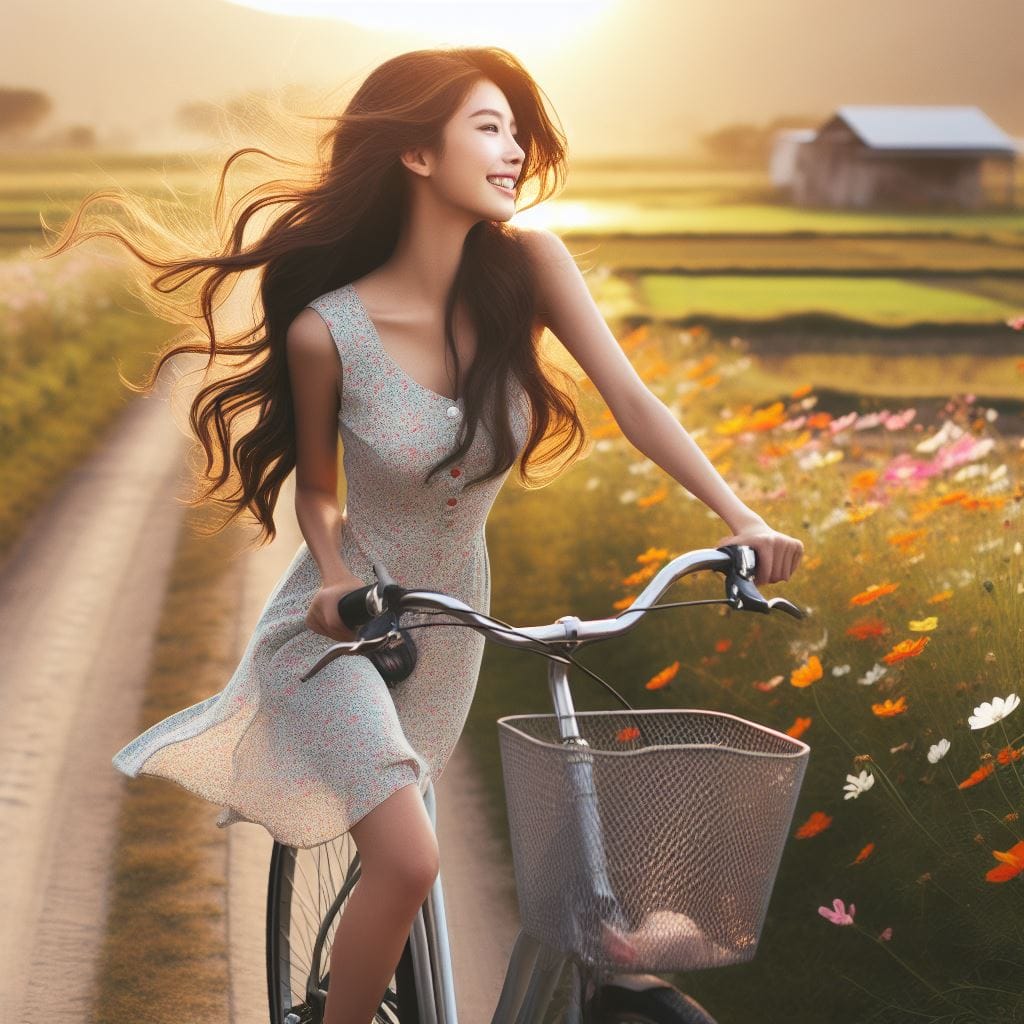 It was fun to ride my bike around the countryside early in the morning.
