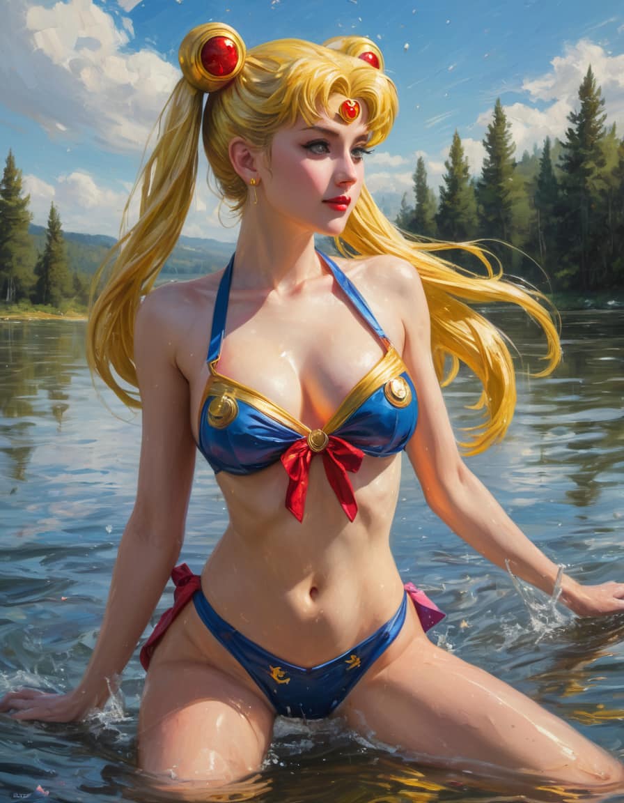 Beautiful Maiden Soldier - Moon Hare Swimsuit Collection