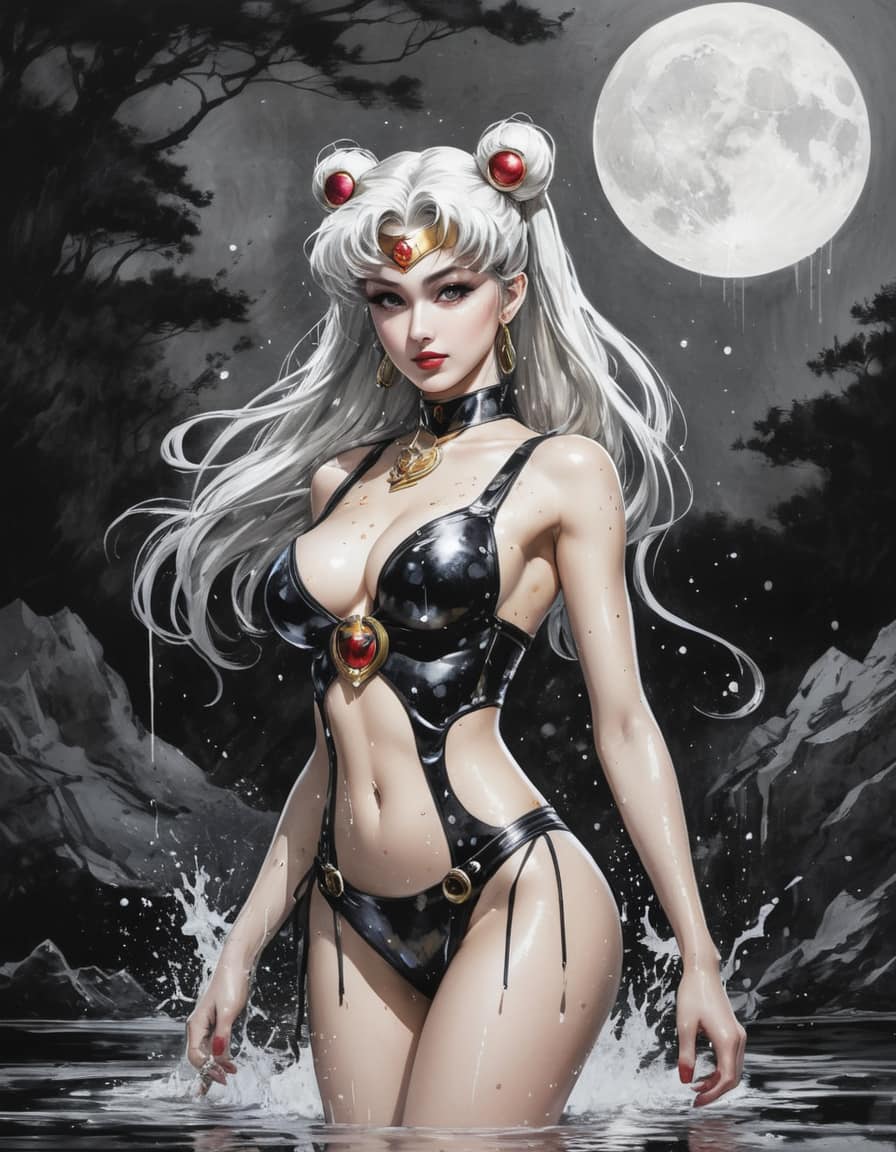 Beautiful Maiden Soldier - Moon Hare Swimsuit Collection
