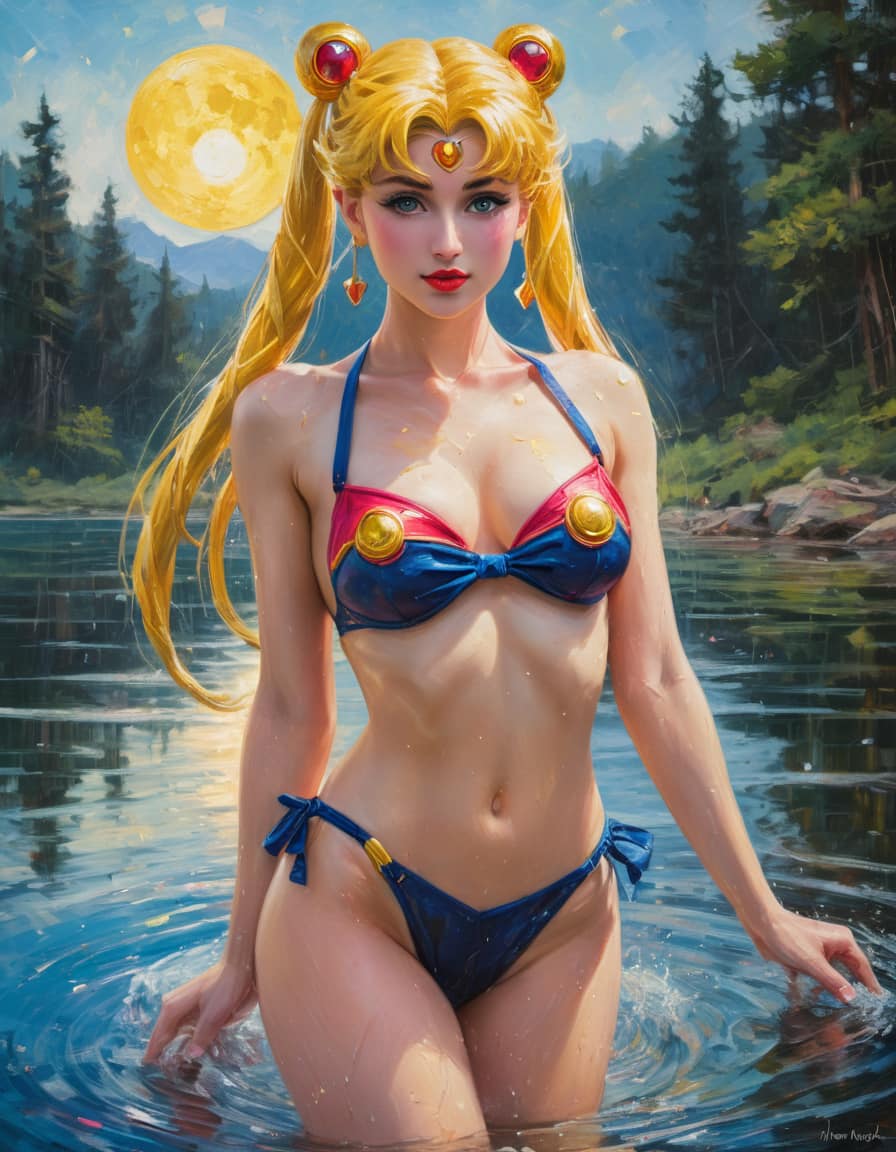 Beautiful Maiden Soldier - Moon Hare Swimsuit Collection