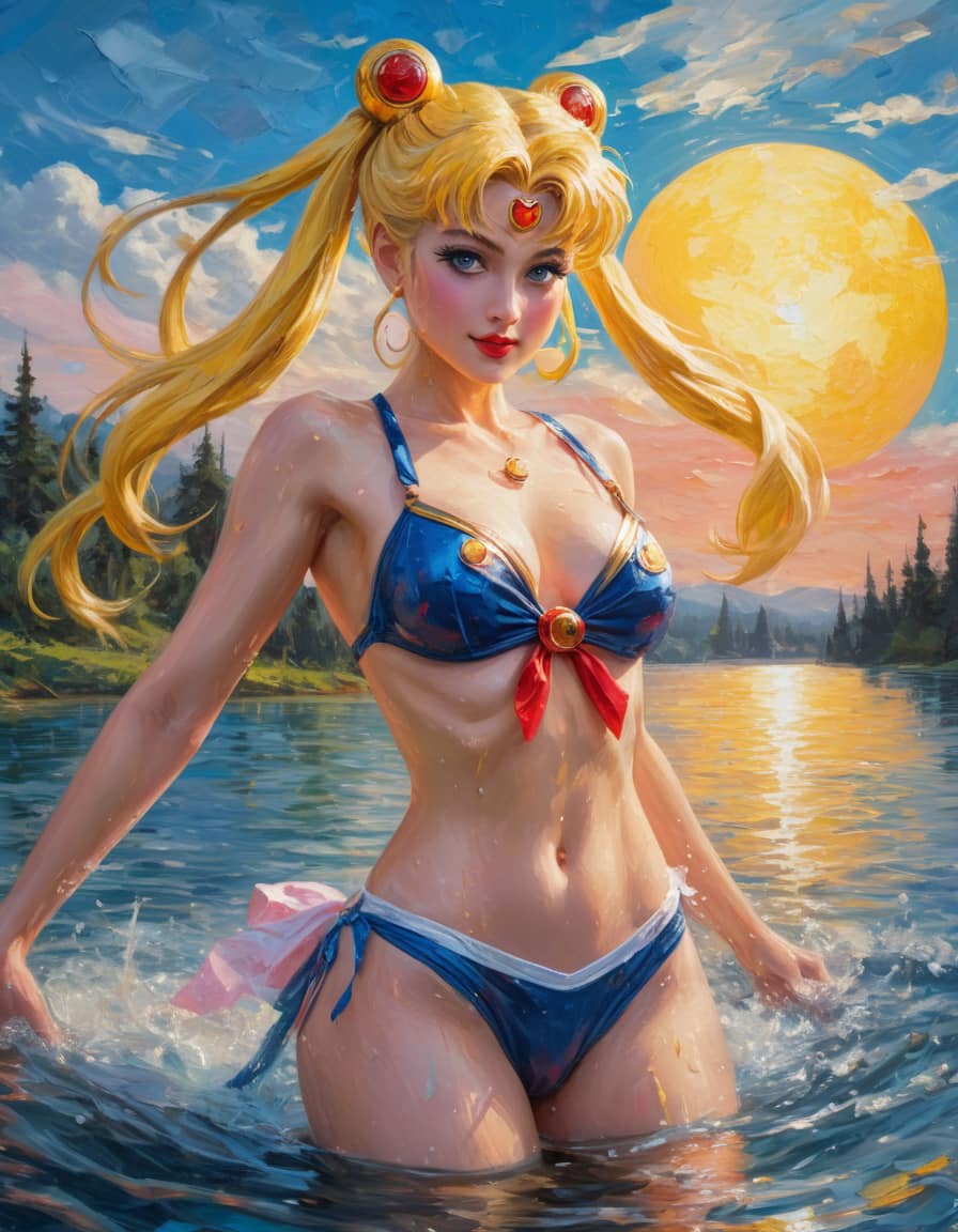Beautiful Maiden Soldier - Moon Hare Swimsuit Collection