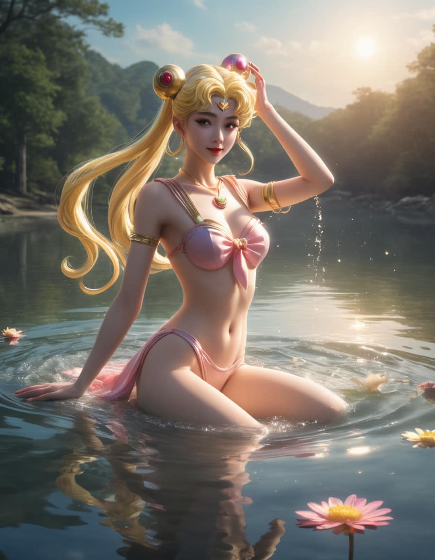 Beautiful Maiden Soldier - Moon Hare Swimsuit Collection