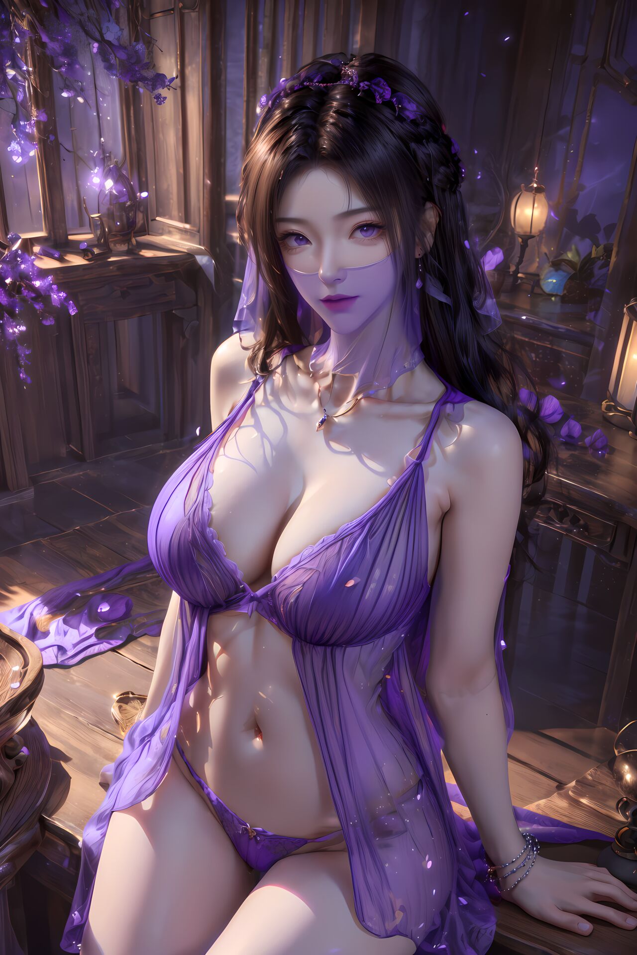 AI Drawing Legend of Mortal Cultivation - Purple Spirit