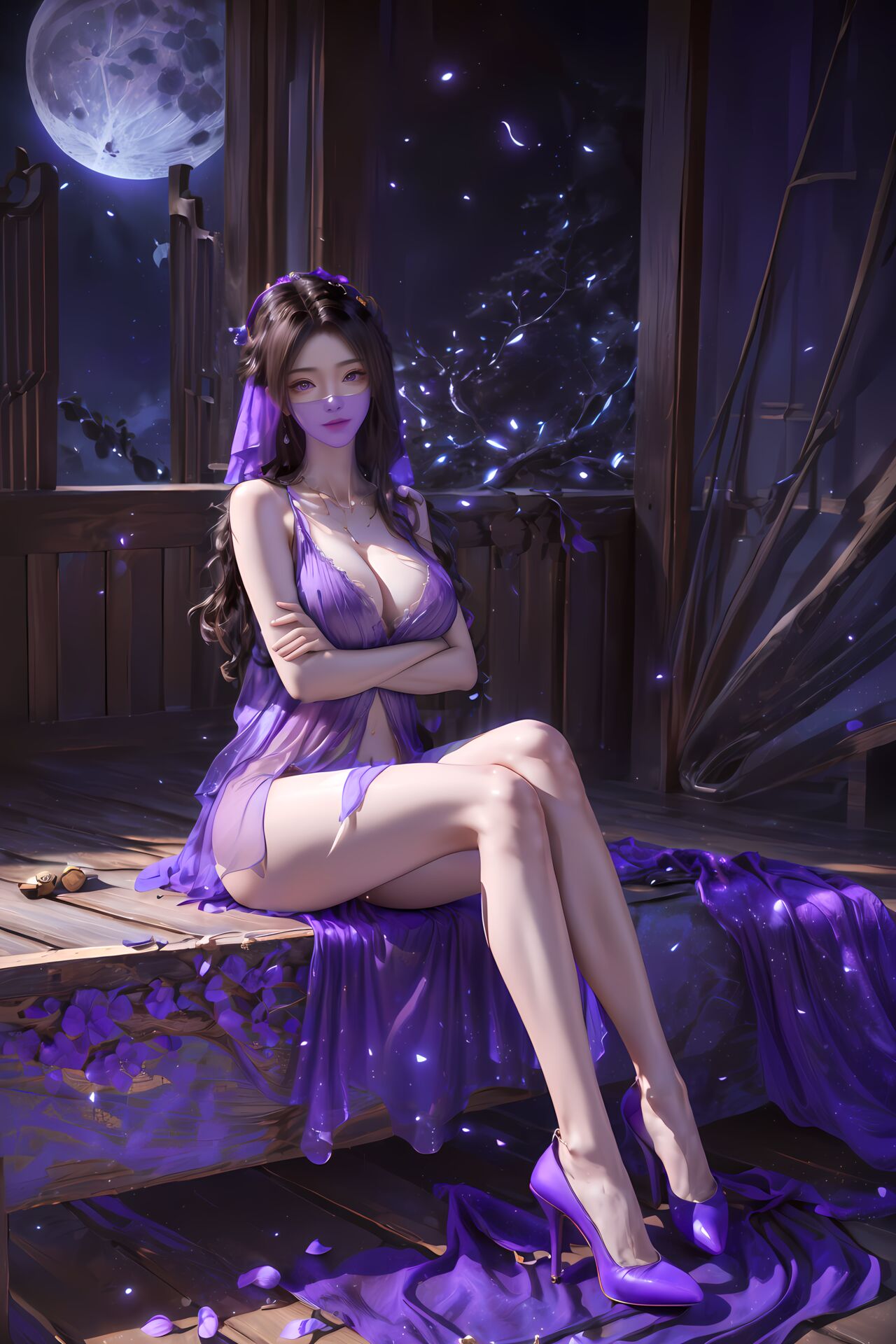 AI Drawing Legend of Mortal Cultivation - Purple Spirit