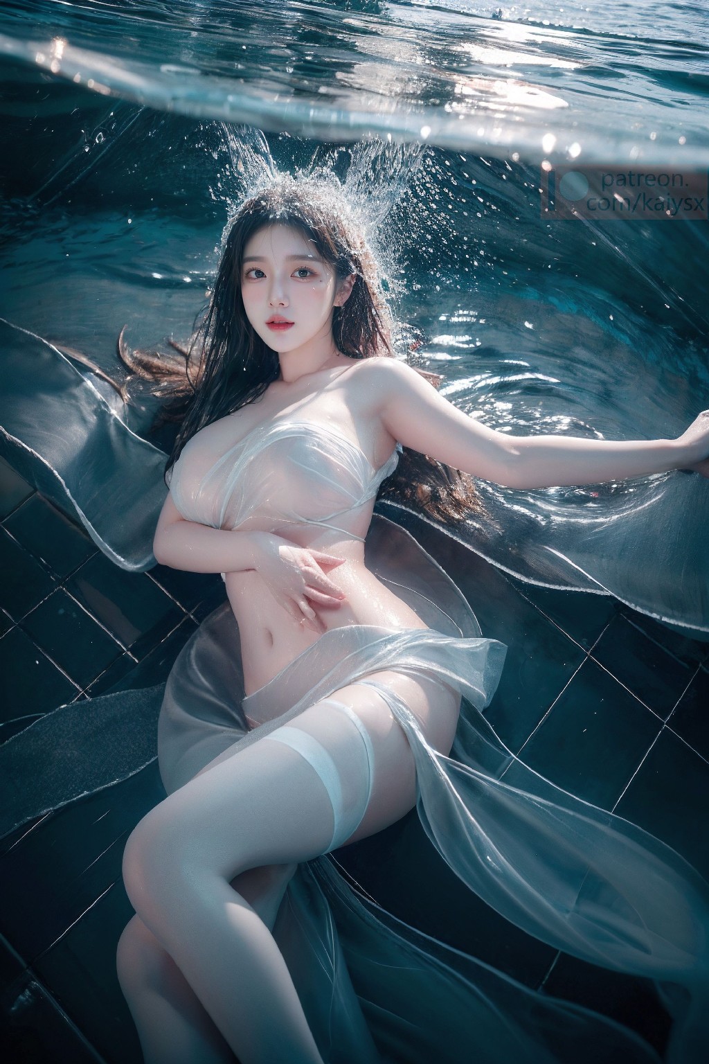 girl in the water