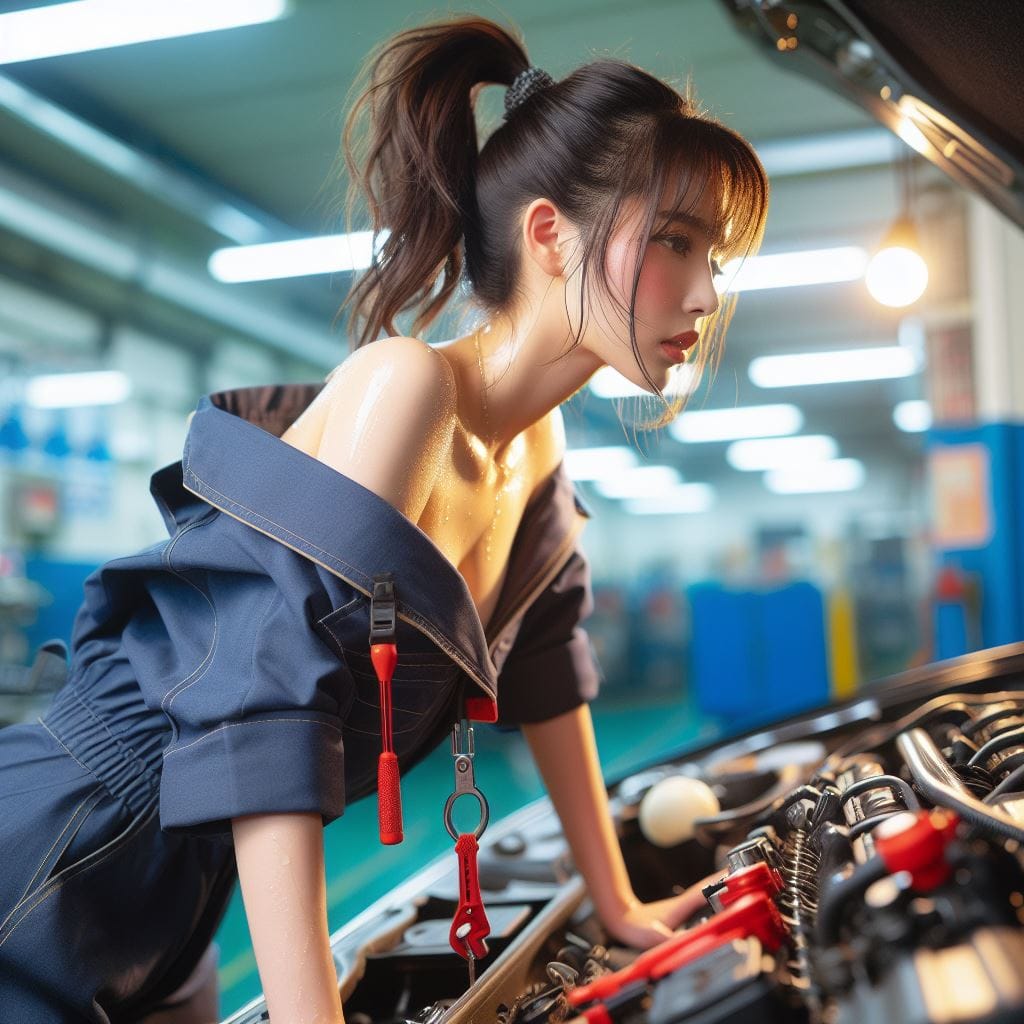會修車的妹子最正了