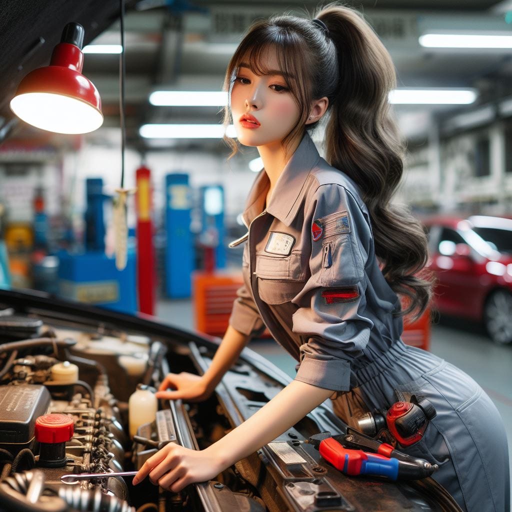 會修車的妹子最正了