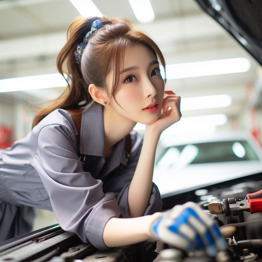 會修車的妹子最正了