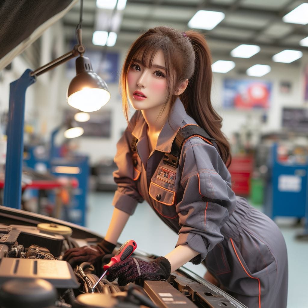 會修車的妹子最正了