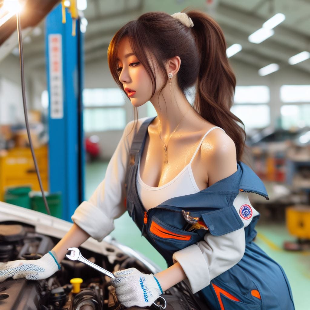 會修車的妹子最正了
