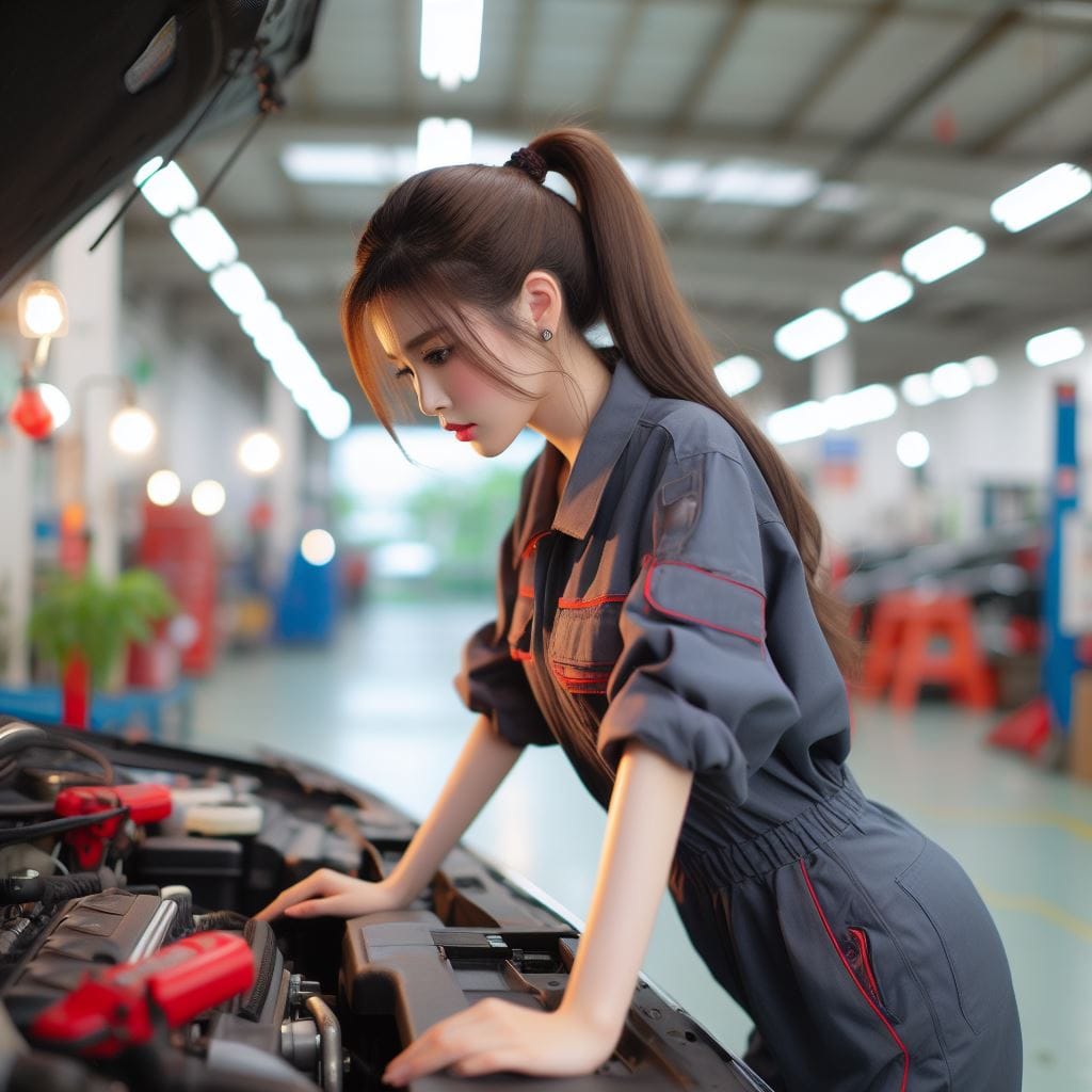 會修車的妹子最正了