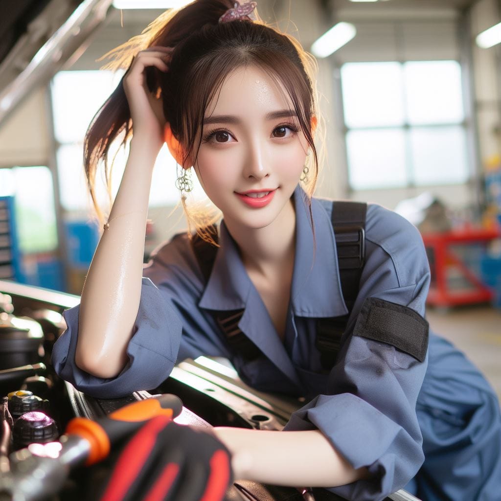 會修車的妹子最正了