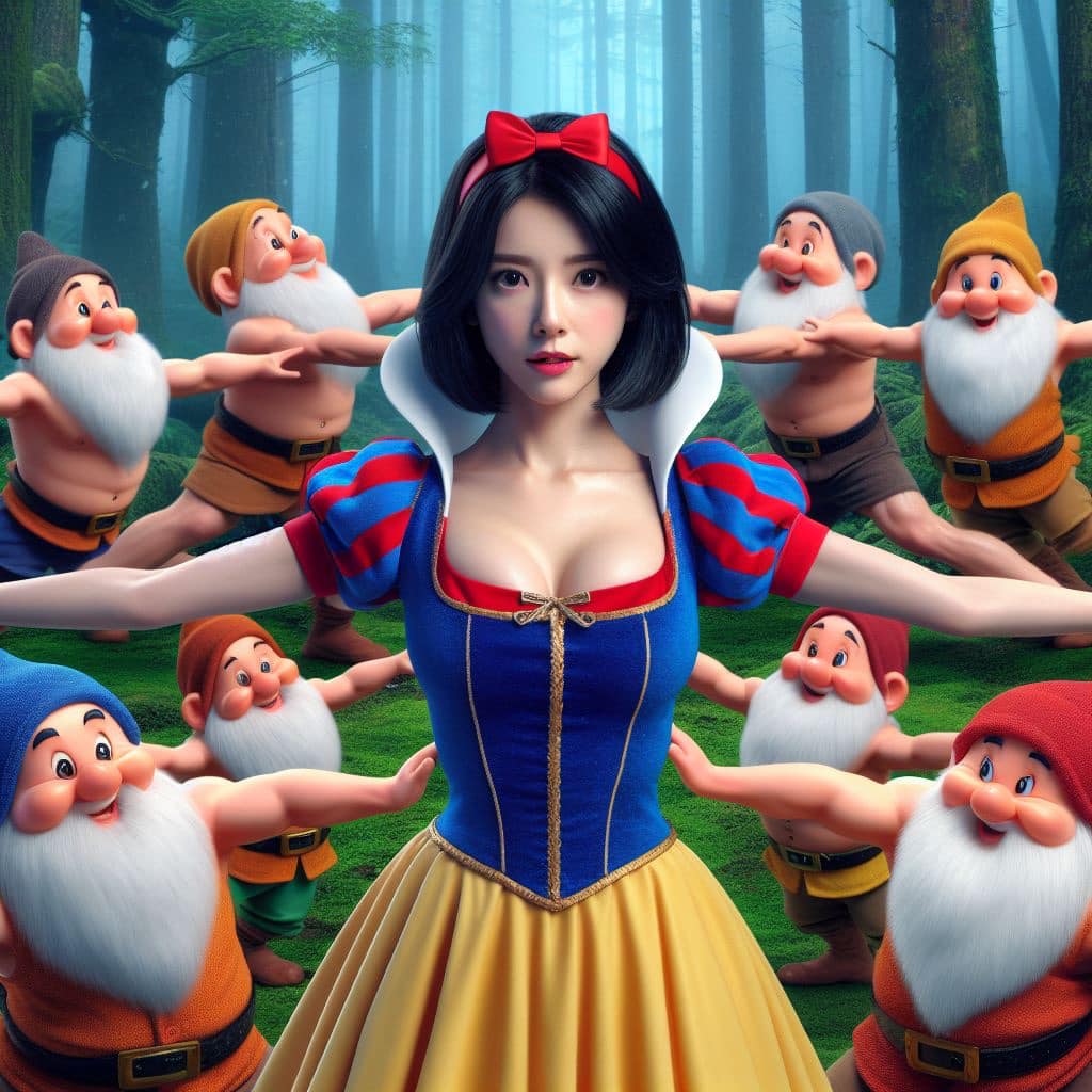 慘被欺淩的白雪公主