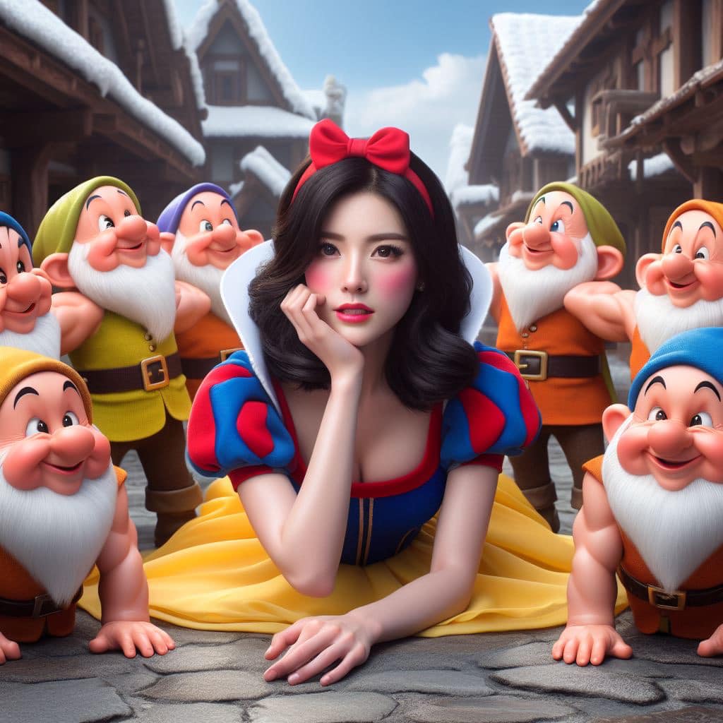 慘被欺淩的白雪公主