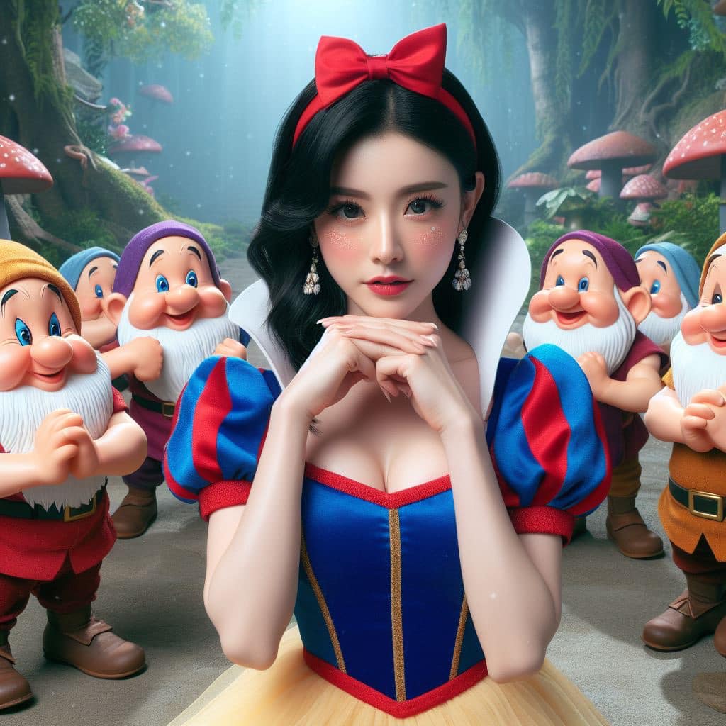 慘被欺淩的白雪公主