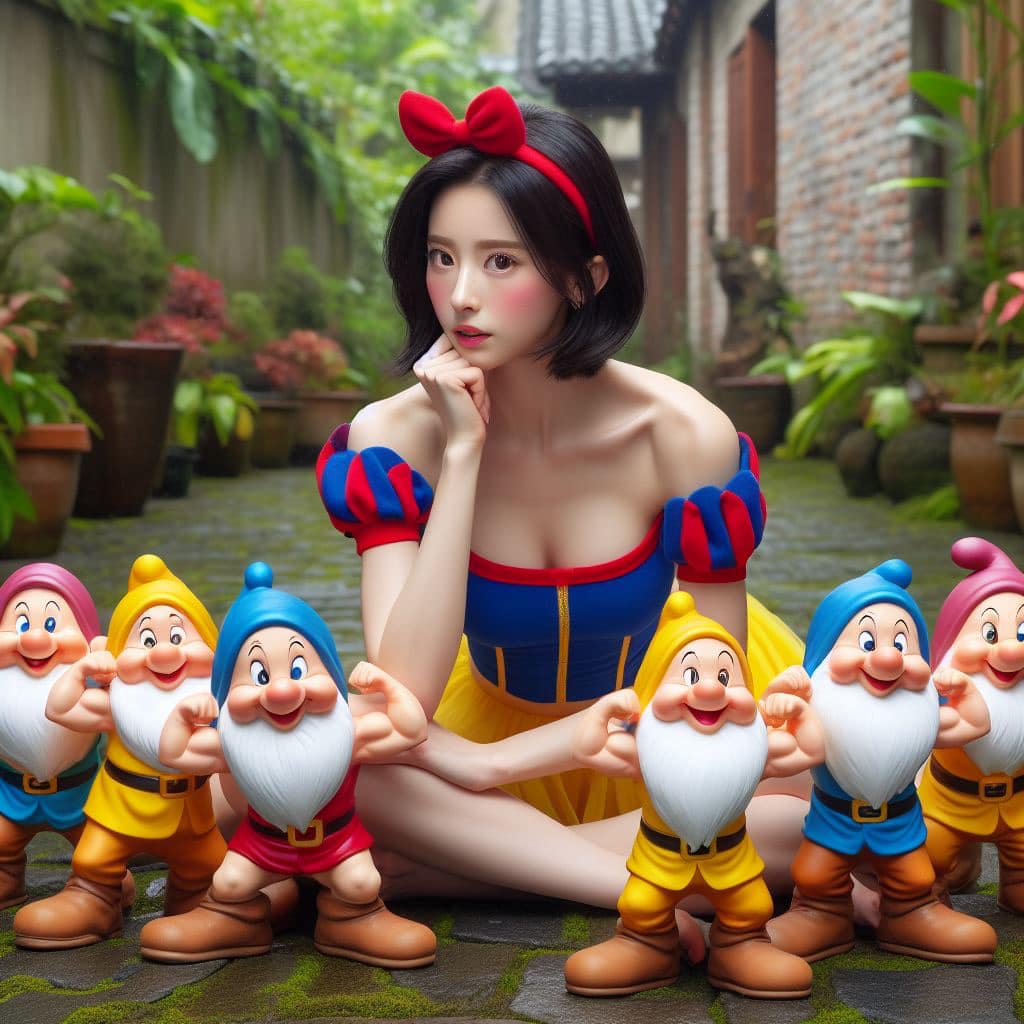 慘被欺淩的白雪公主