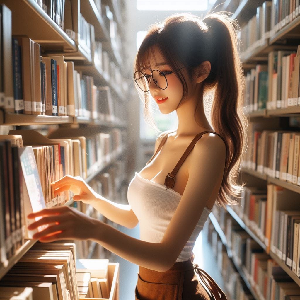 戴眼鏡的妹子多了一份傻氣