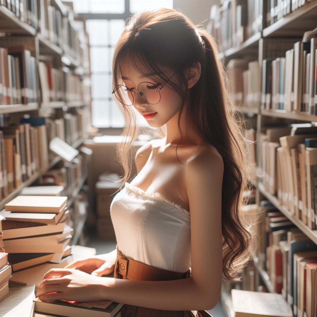 戴眼鏡的妹子多了一份傻氣