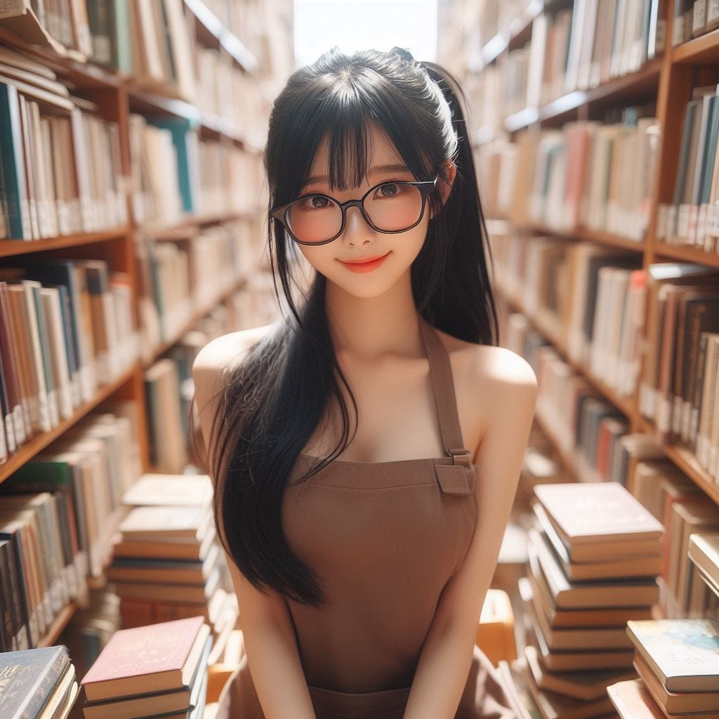 戴眼鏡的妹子多了一份傻氣