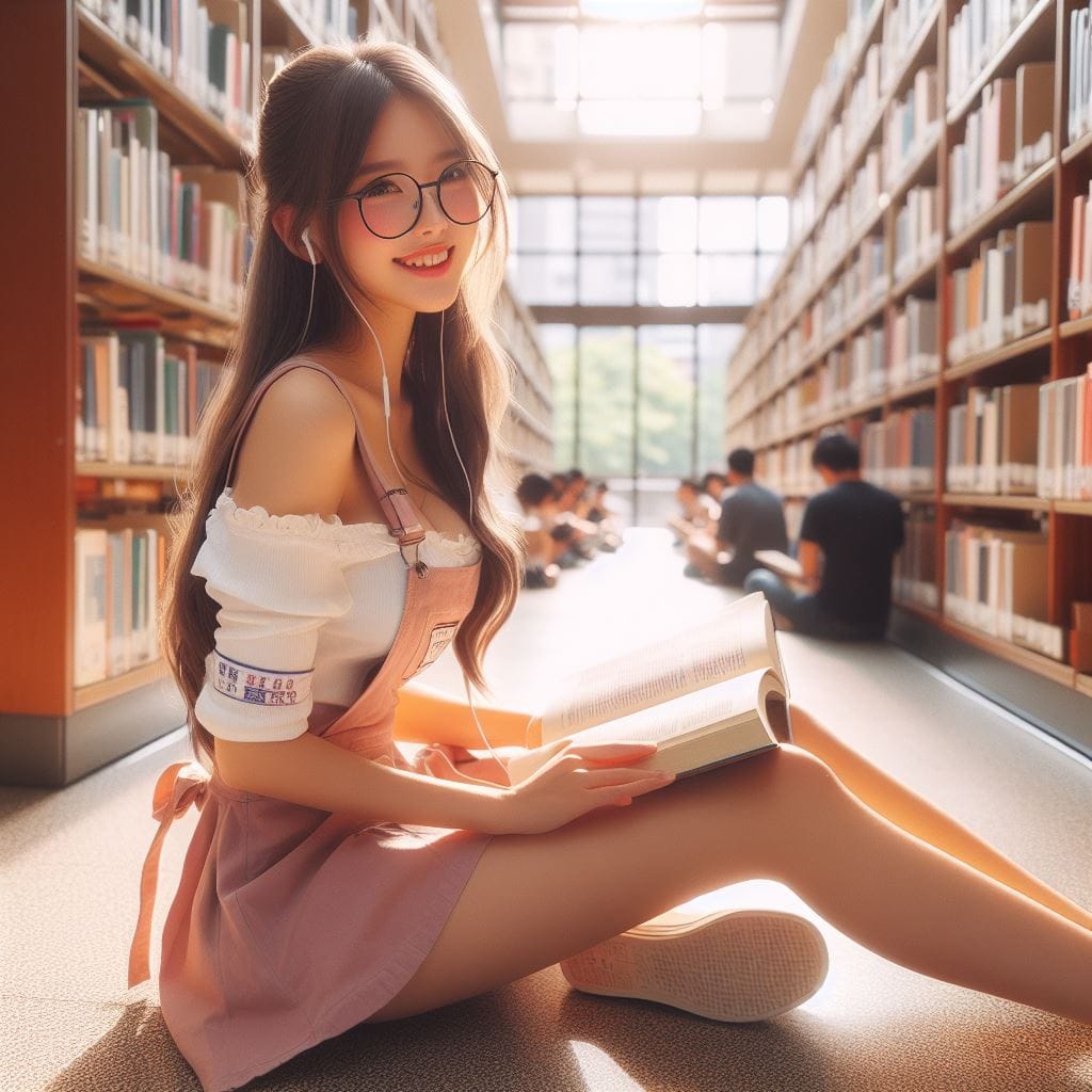 戴眼鏡的妹子多了一份傻氣