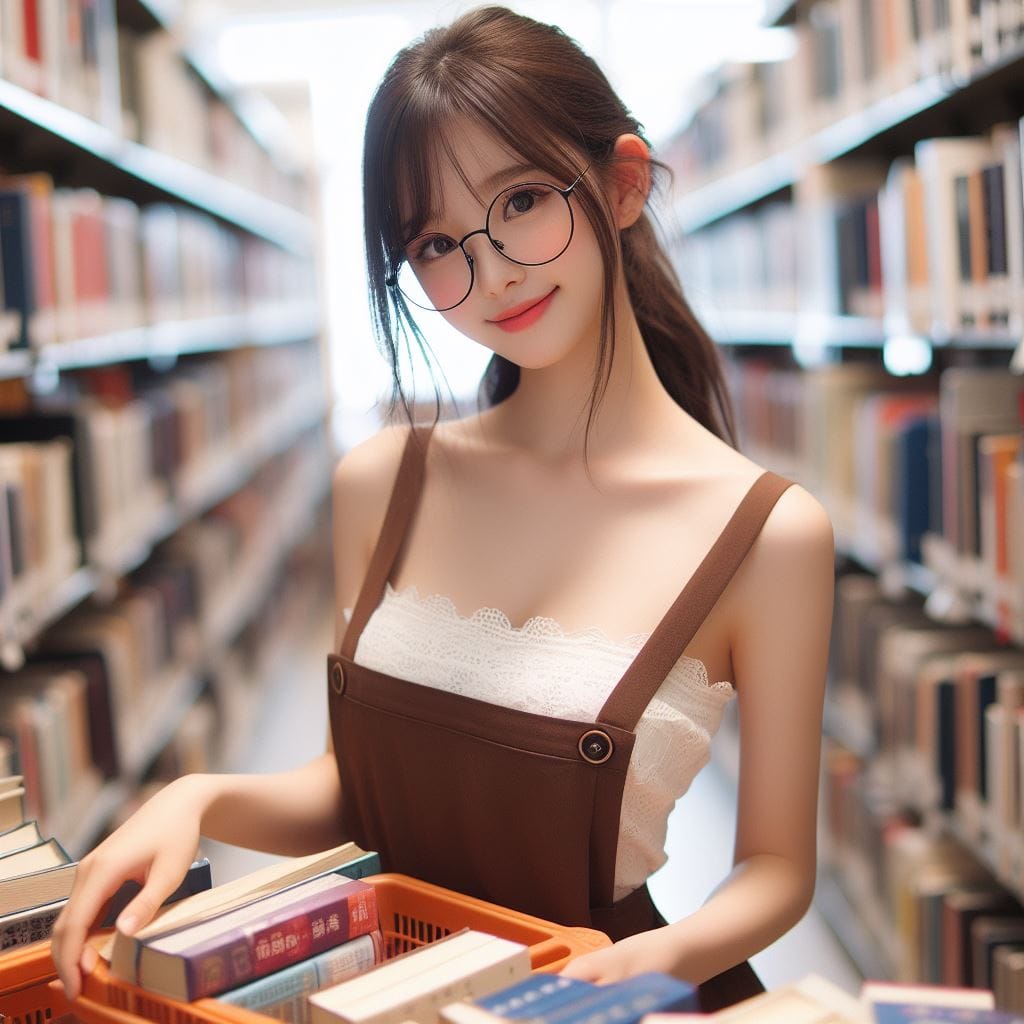 戴眼鏡的妹子多了一份傻氣