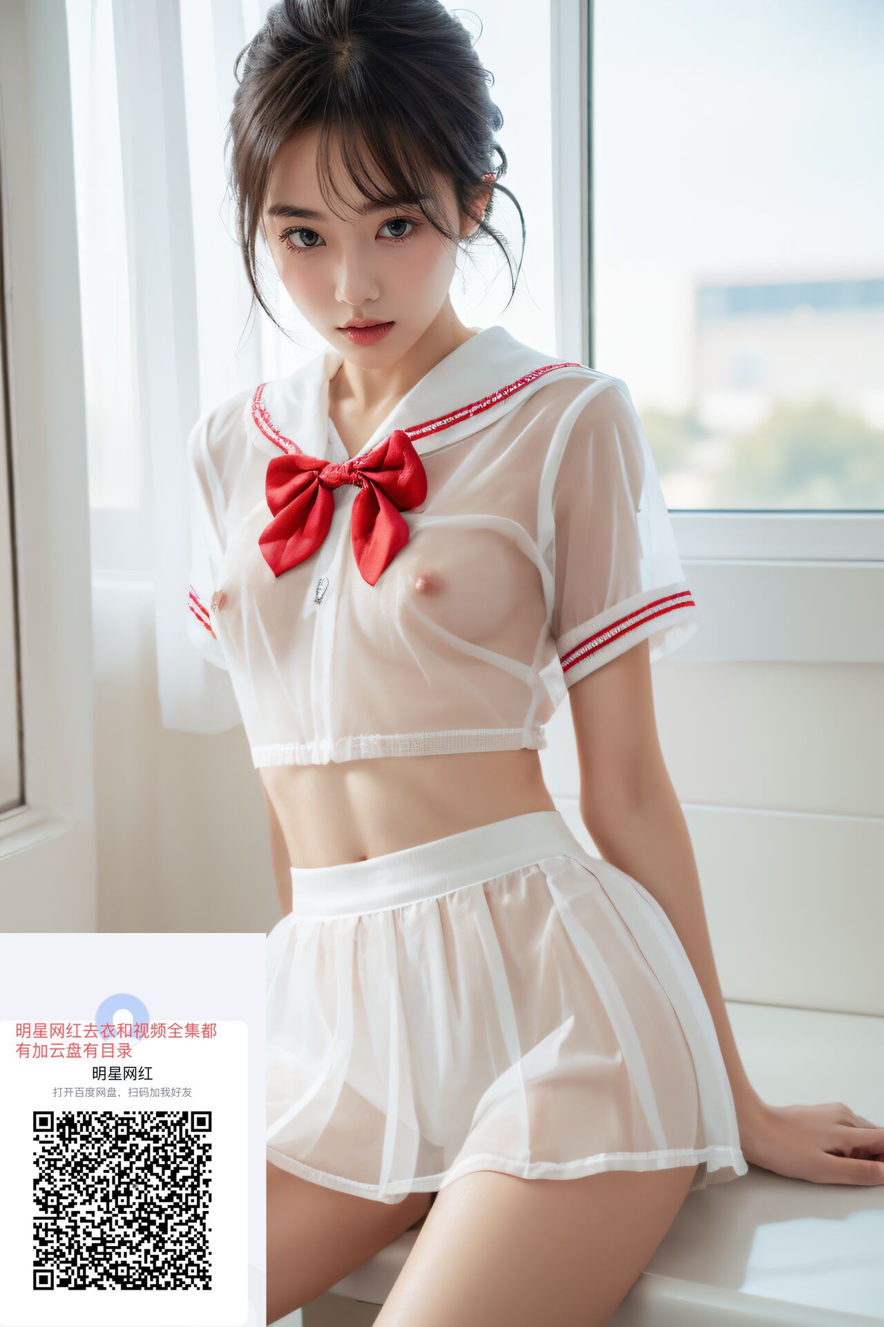 學院校花走廊透明JK風