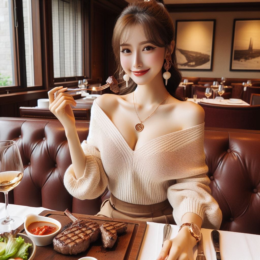 妹子放假享受一下吃美食