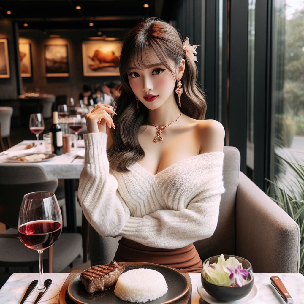妹子放假享受一下吃美食