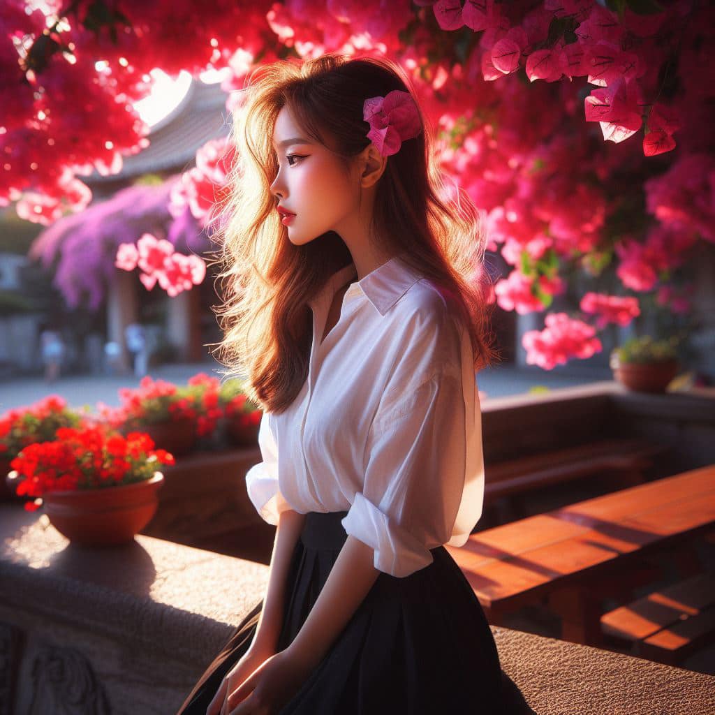 青春的妹子果然好（九重葛風格）