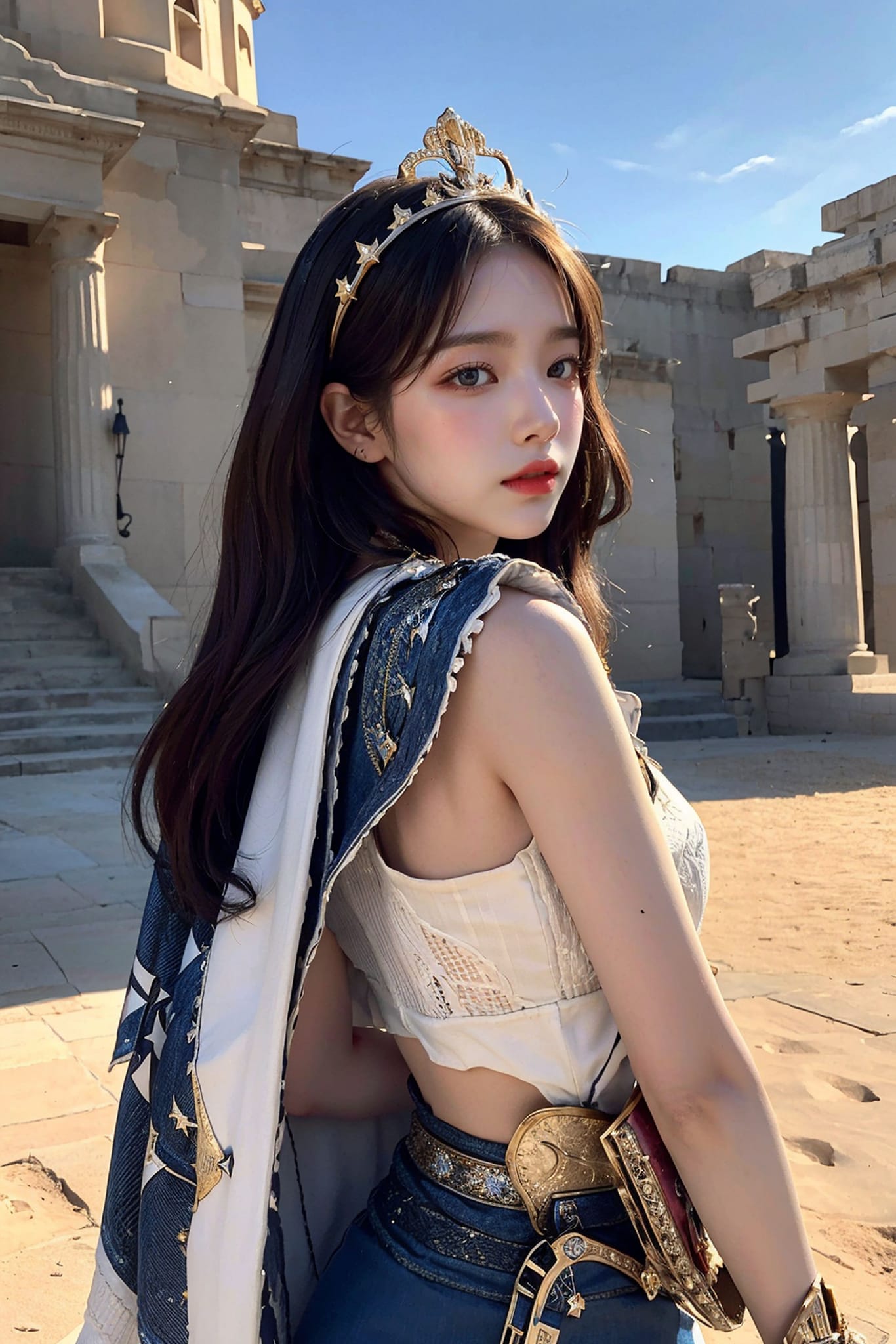 美豔帶一絲霸氣的帝國王女