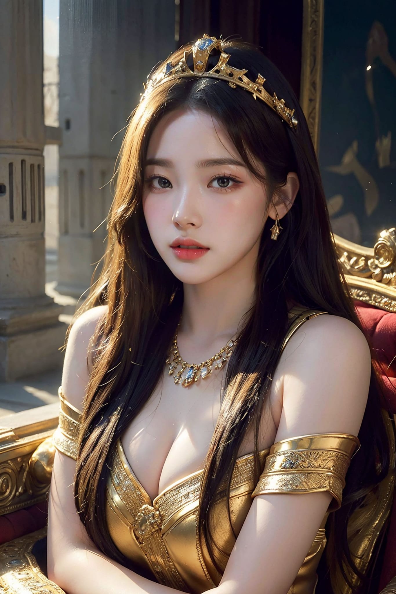 美豔帶一絲霸氣的帝國王女