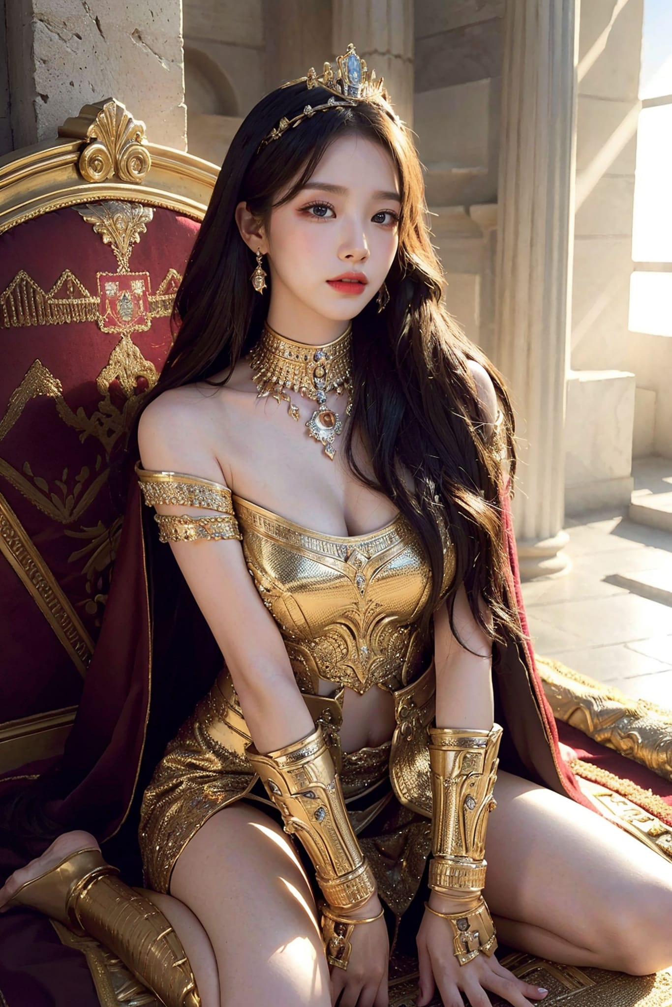美豔帶一絲霸氣的帝國王女