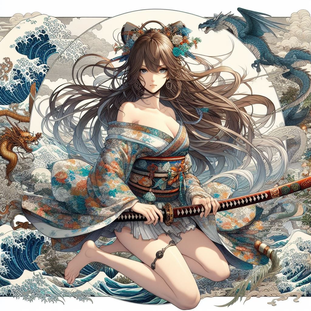 和風女劍客