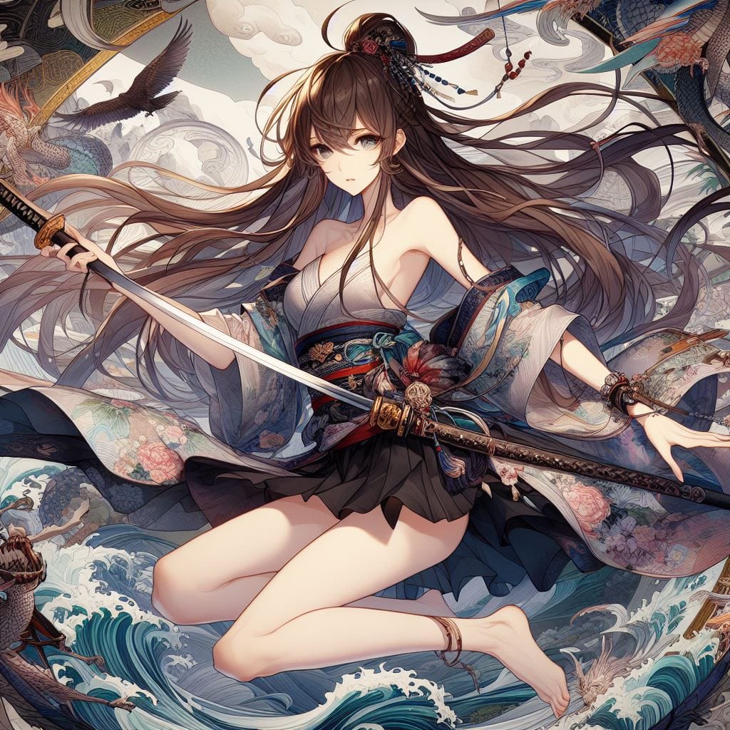 和風女劍客