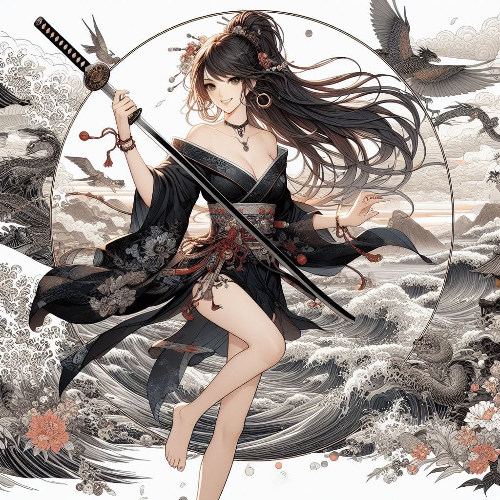 和風女劍客