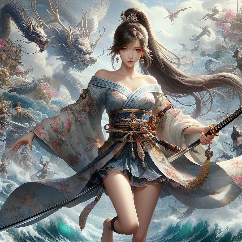 和風女劍客