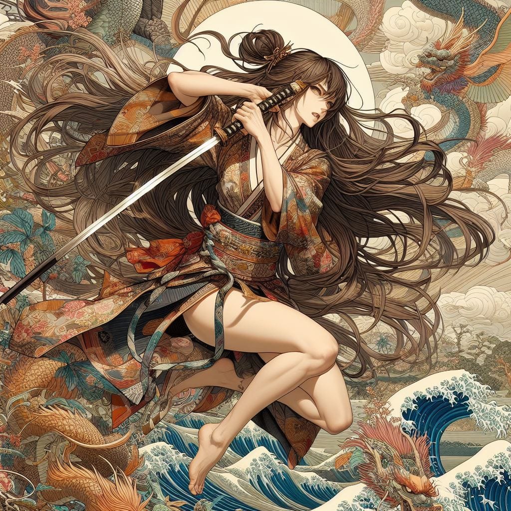 和風女劍客