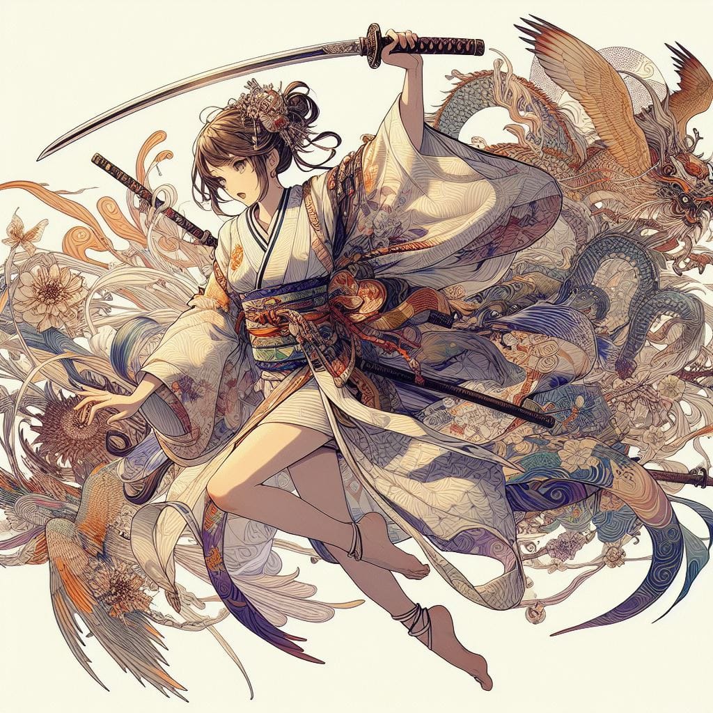 和風女劍客