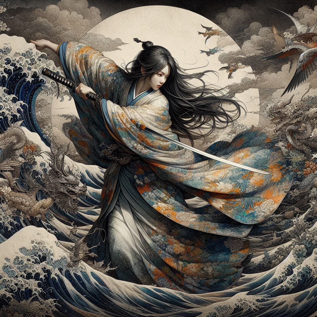 和風女劍客
